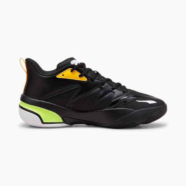 Genetics Basketball Shoes, PUMA Black-For All Time Red, large-ZAF