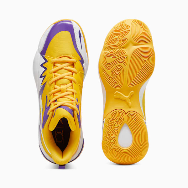 Zapatillas de basketball Genetics, Yellow Sizzle-PUMA White, large-ARG