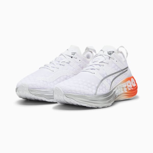 Zapatillas de running ForeverRun NITRO, PUMA White-PUMA Silver-Cherry Tomato, large-ARG