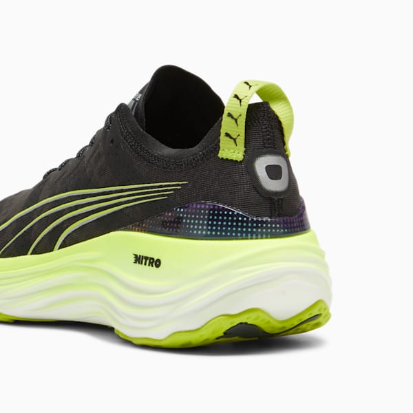 Zapatillas de running para hombre ForeverRun NITRO™, PUMA Black-Lime Pow-Mineral Gray, large-ARG