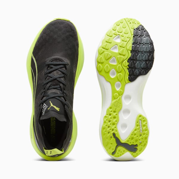 Zapatillas de running para hombre ForeverRun NITRO™, PUMA Black-Lime Pow-Mineral Gray, large-ARG