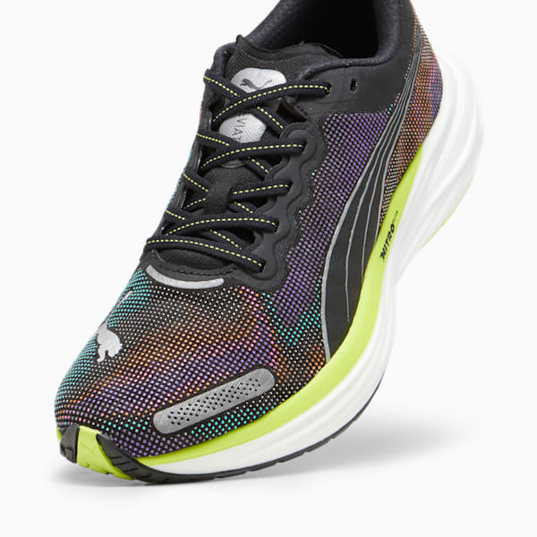 Zapatillas de running para hombre Deviate NITRO™ 2, PUMA Black-Lime Pow-PUMA White, large-ARG