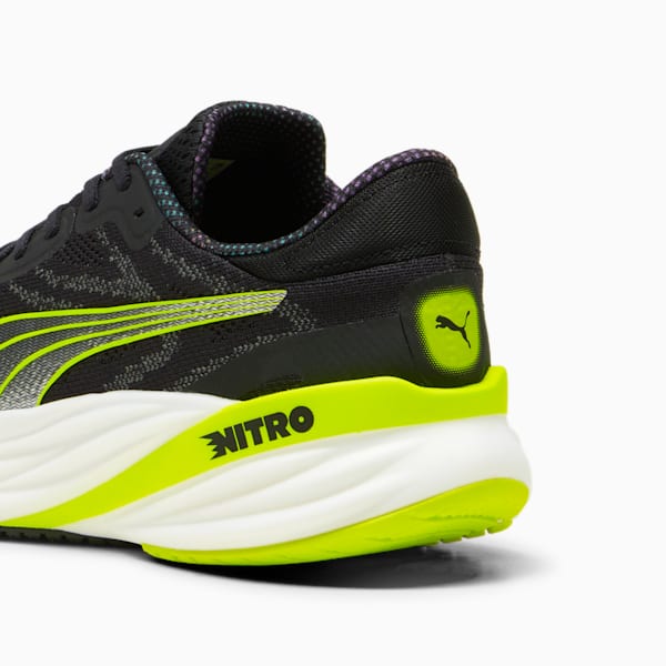 Magnify NITRO™ 2 Running Shoes Men, PUMA Black-Lime Pow, large-ZAF