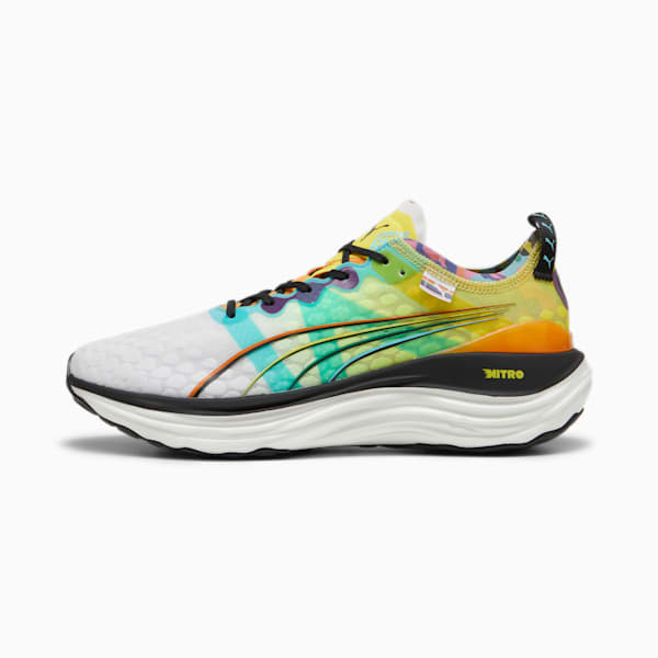 Zapatillas de running ForeverRun NITRO™ para hombre, PUMA White-Court Yellow-PUMA Black, large-ARG