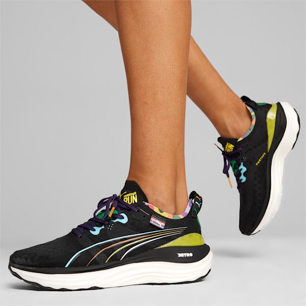Zapatillas de running ForeverRun NITRO™ para mujer, PUMA Black-PUMA White, large-ARG