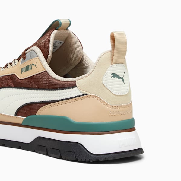 R78 Trek Trainers, Granola-PUMA White-Chestnut Brown, large-ZAF