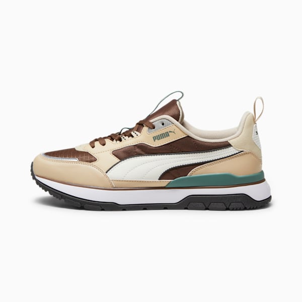 R78 Trek Trainers, Granola-PUMA White-Chestnut Brown, large-ZAF