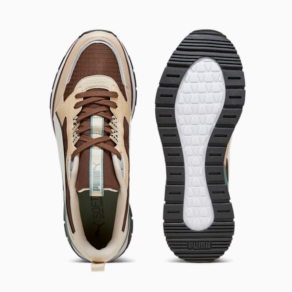 R78 Trek Trainers, Granola-PUMA White-Chestnut Brown, large-ZAF