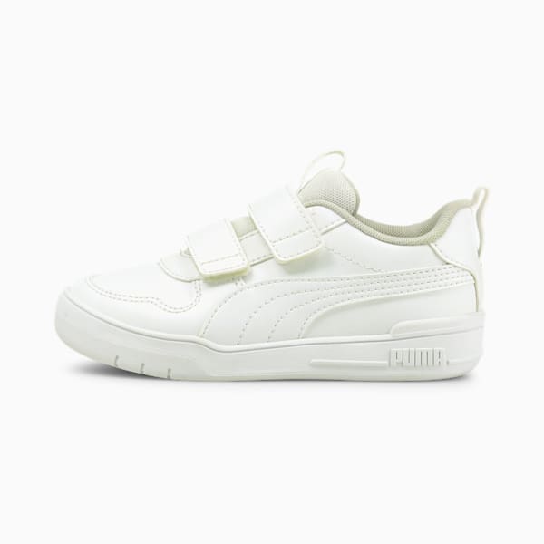 Multiflex SL V Kids' Trainers, Puma White-Puma White, large-MEX