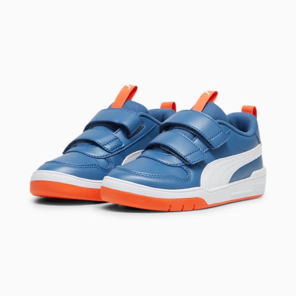 Multiflex SL V Kids' Trainers, Blue Horizon-PUMA White, large-ZAF