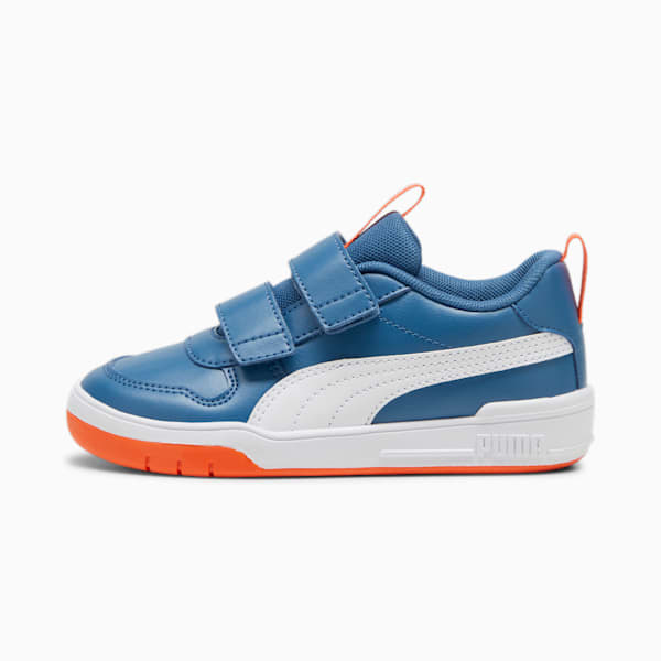 Multiflex SL V Kids' Trainers, Blue Horizon-PUMA White, large-ZAF