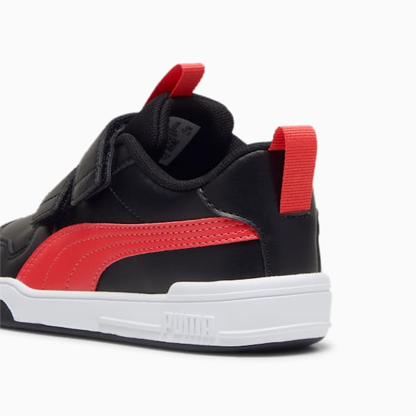 Multiflex SL V Kids' Trainers, PUMA Black-Tart Cherry, large-ZAF