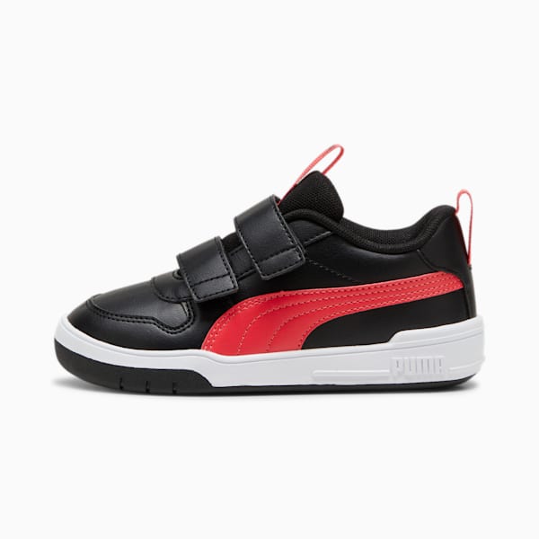 Multiflex SL V Kids' Trainers, PUMA Black-Tart Cherry, large-ZAF