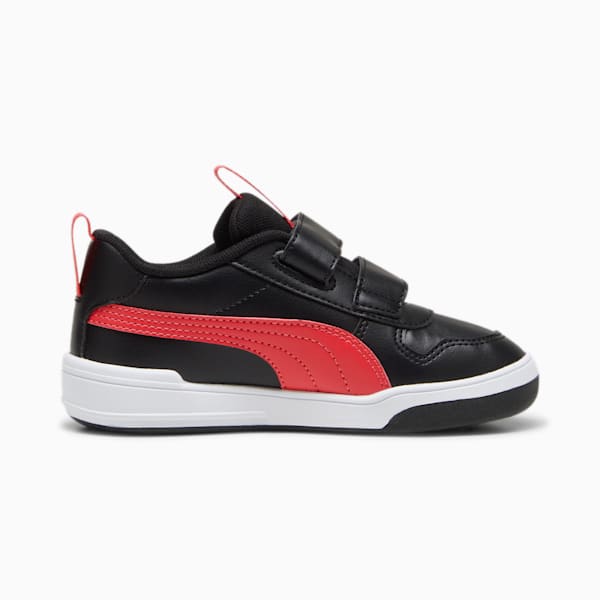 Multiflex SL V Kids' Trainers, PUMA Black-Tart Cherry, large-ZAF