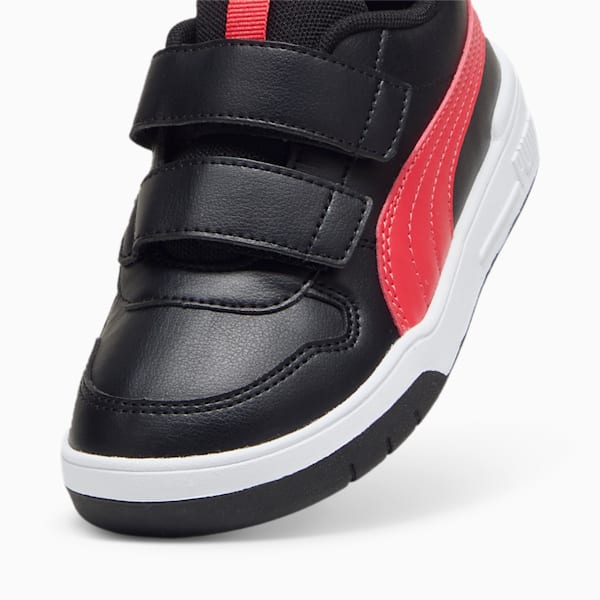 Multiflex SL V Kids' Trainers, PUMA Black-Tart Cherry, large-ZAF