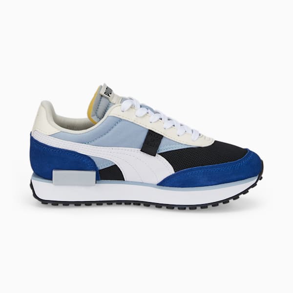 Future Rider Splash Youth Trainers, Blue Wash-Puma Black-Puma White, large-ZAF
