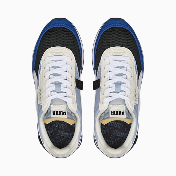 Future Rider Splash Youth Trainers, Blue Wash-Puma Black-Puma White, large-ZAF