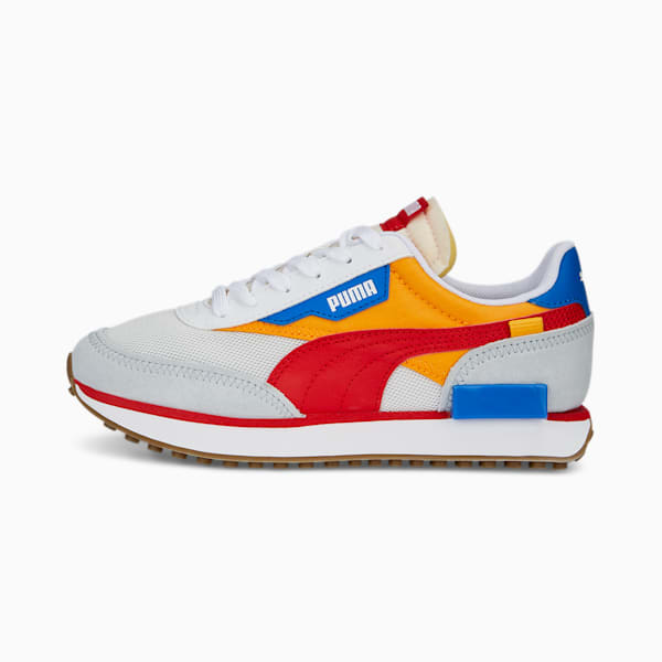 Zapatillas juveniles Future Rider Splash, PUMA White-Zinnia-For All Time Red, large-ARG