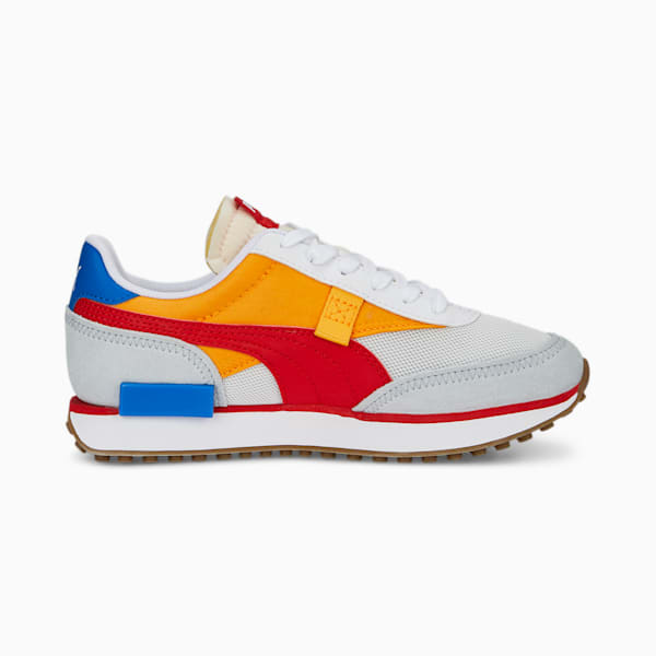 Zapatillas juveniles Future Rider Splash, PUMA White-Zinnia-For All Time Red, large-ARG