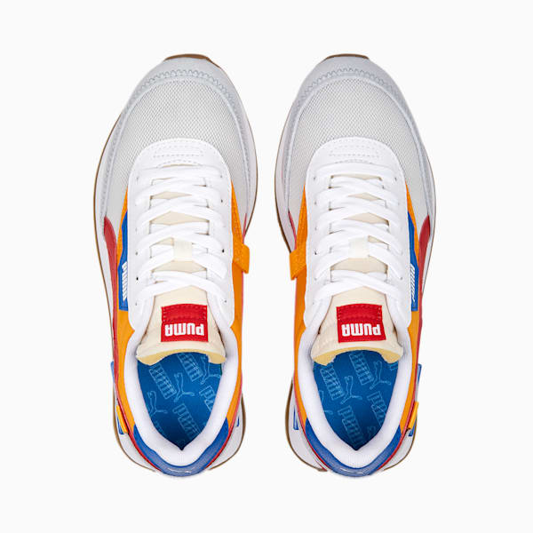 Zapatillas juveniles Future Rider Splash, PUMA White-Zinnia-For All Time Red, large-ARG