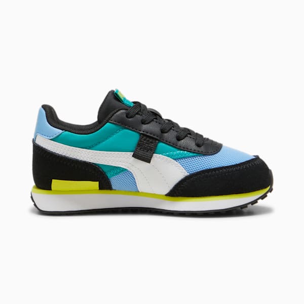 Zapatillas infantiles Future Rider Splash, Team Light Blue-Sparkling Green, large-ARG