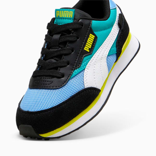 Zapatillas infantiles Future Rider Splash, Team Light Blue-Sparkling Green, large-ARG