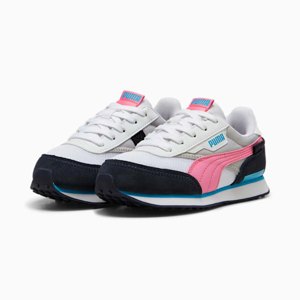 Zapatillas infantiles Future Rider Splash, PUMA White-Cool Light Gray, large-ARG