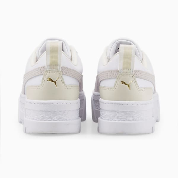 Mayze Sneakers Women, Puma White-Nimbus Cloud-Puma Team Gold, large-ZAF