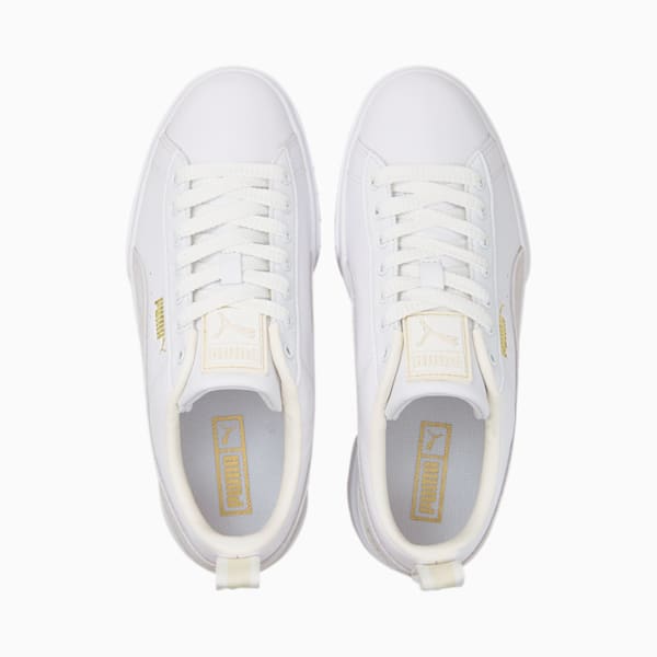 Mayze Sneakers Women, Puma White-Nimbus Cloud-Puma Team Gold, large-ZAF