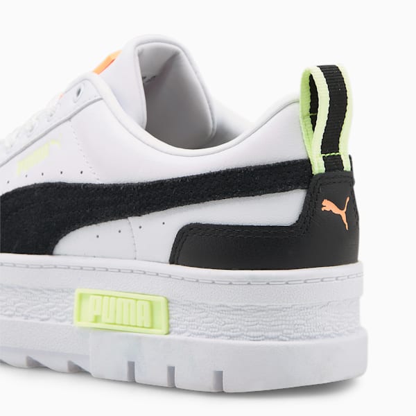 Mayze Sneakers Women, Puma White-Puma Black-Fizzy Light, large-ZAF