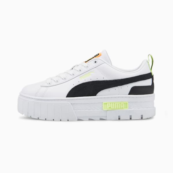Mayze Sneakers Women, Puma White-Puma Black-Fizzy Light, large-ZAF