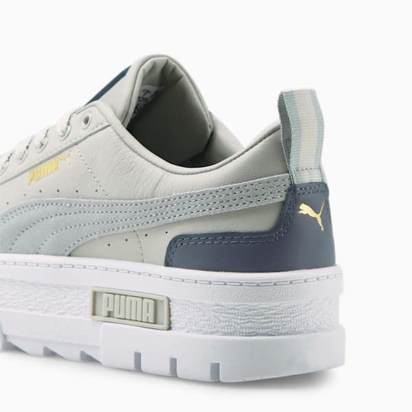 Mayze Sneakers Women, Glacier Gray-Platinum Gray-Puma Team Gold, large-ZAF