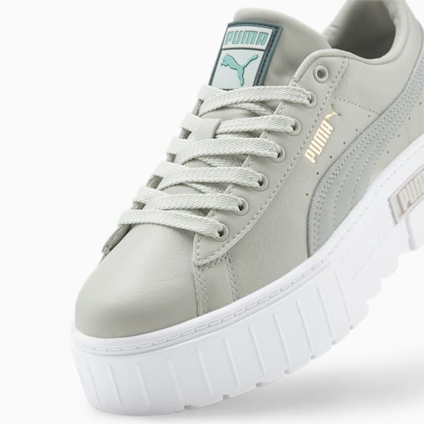 Mayze Sneakers Women, Glacier Gray-Platinum Gray-Puma Team Gold, large-ZAF