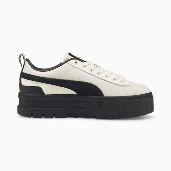 Mayze Sneakers Women, Whisper White-Puma Black-Puma Team Gold, large-ZAF