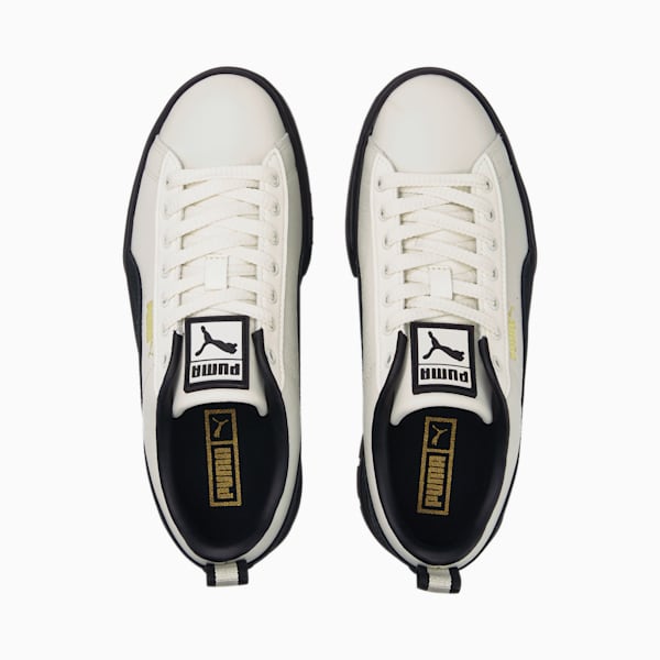 Mayze Sneakers Women, Whisper White-Puma Black-Puma Team Gold, large-ZAF