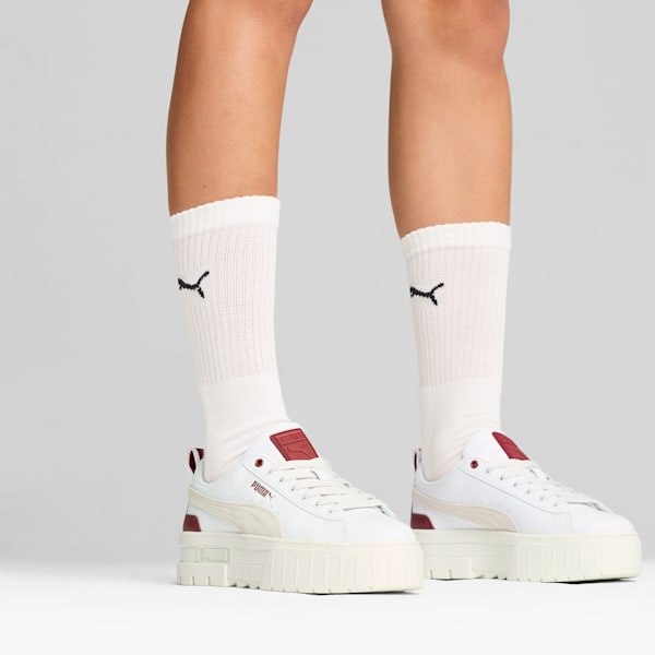 Mayze Sneakers Women, PUMA White-Intense Red, large-ZAF