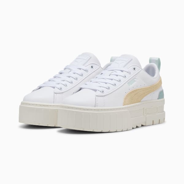 Mayze Sneakers Women, PUMA White-Modern Mint, large-ZAF