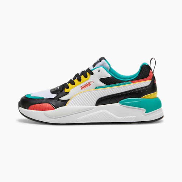 Zapatillas X-Ray 2 Square, PUMA Black-PUMA White-Feather Gray-Active Red, large-ARG