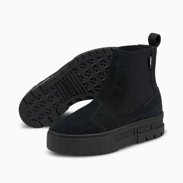 Botas de mujer Mayze Chelsea Suede, Puma Black, large-MEX
