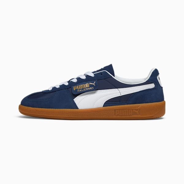 Palermo OG Sneakers Unisex, Puma New Navy-Puma White-Puma Team Gold, large-ZAF