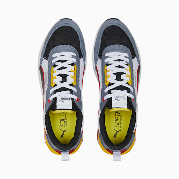 R22 Trainers, Gray Tile-PUMA Black-PUMA White-Pelé Yellow, large-ZAF