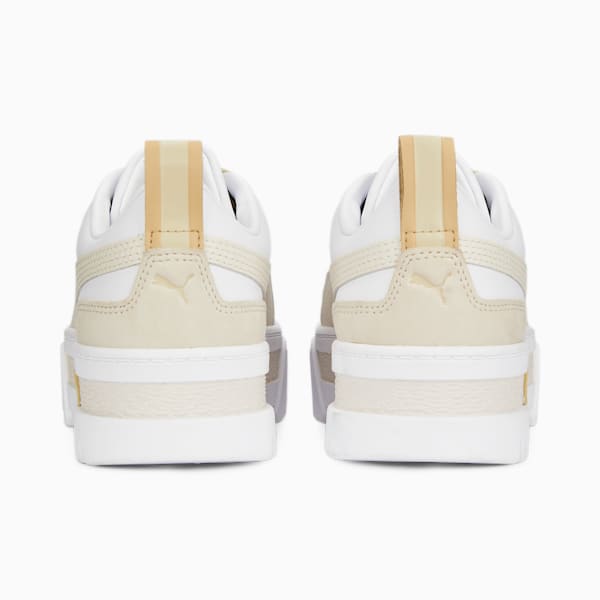 Mayze Luxe Trainers Women, Puma White-Pale Khaki, large-ZAF