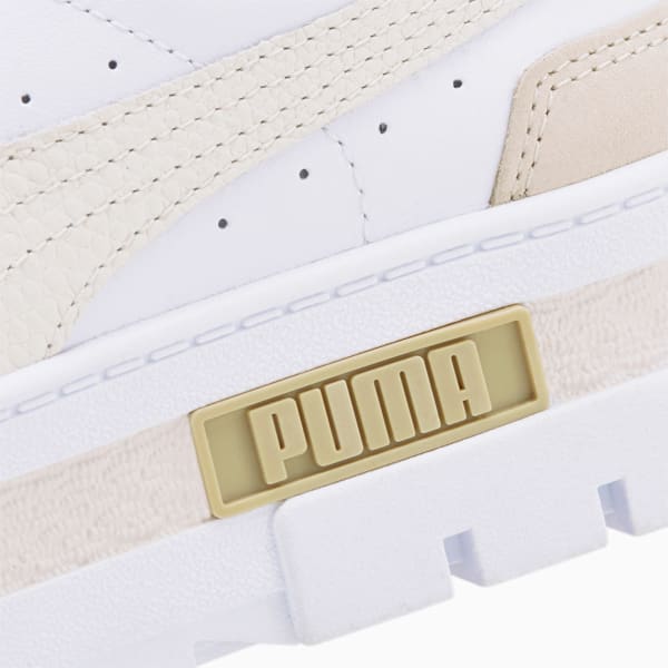 Mayze Luxe Trainers Women, Puma White-Pale Khaki, large-ZAF
