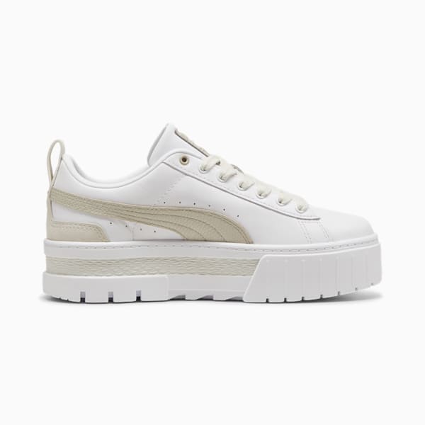 Tenis para mujer Mayze Luxe, PUMA White-Desert Dust, large-MEX