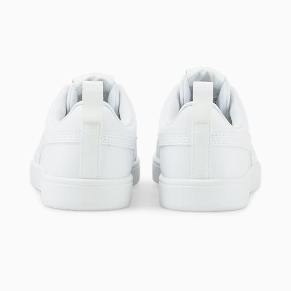 Rickie Youth Trainers, Puma White-Puma White-Glacier Gray, large-ZAF