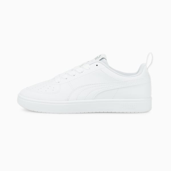 Tenis juveniles Rickie, Puma White-Puma White-Glacier Gray, large-MEX