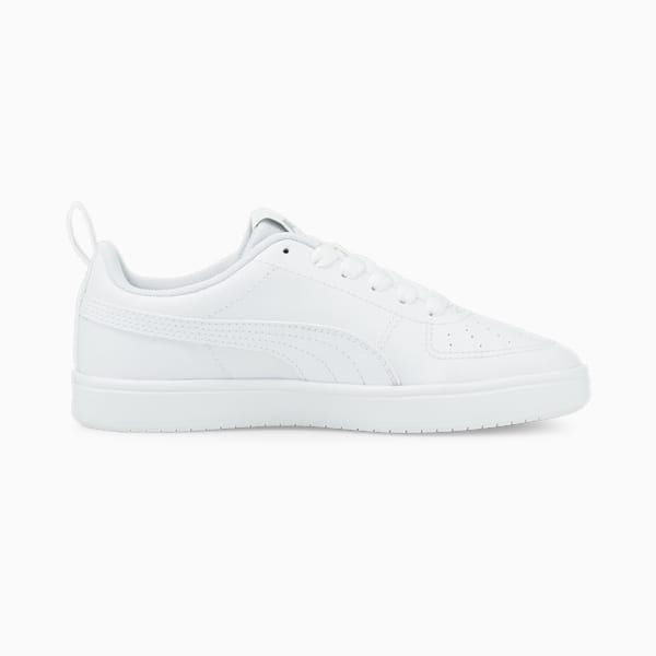Rickie Youth Trainers, Puma White-Puma White-Glacier Gray, large-ZAF