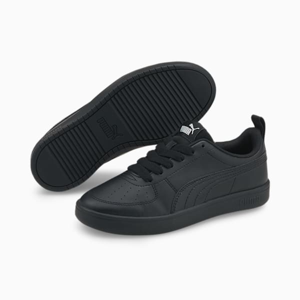 Rickie Youth Trainers, Puma Black-Puma Black-Glacier Gray, large-MEX