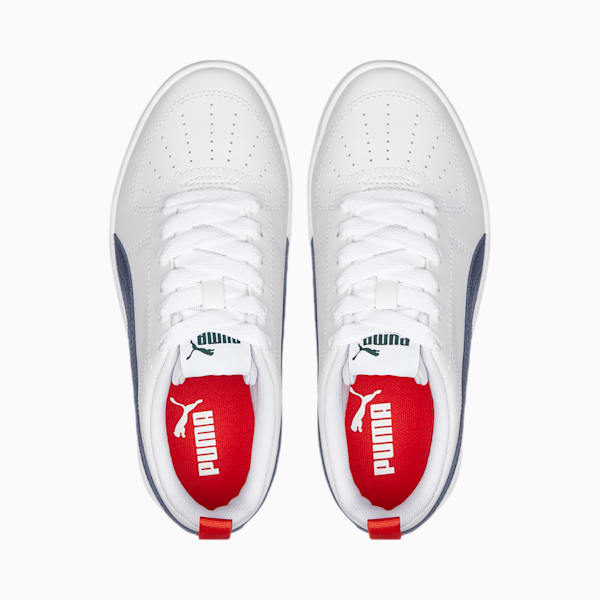 Rickie Youth Trainers, Puma White-Peacoat, large-ZAF
