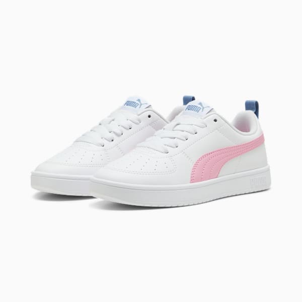 Rickie Youth Trainers, PUMA White-Pink Lilac-Zen Blue, large-MEX